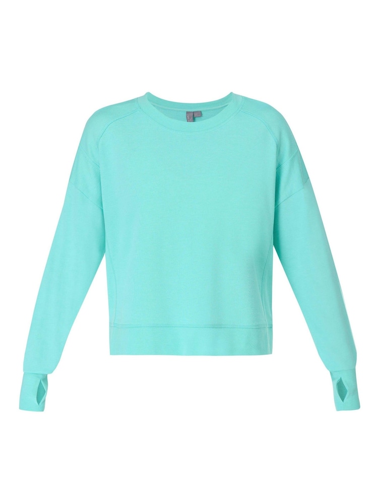 Sweaty Betty Blue After Class Crop Sweatshirt - Image 7 of 7