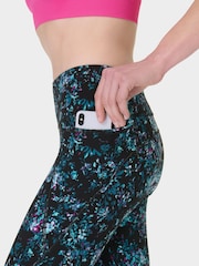Sweaty Betty Black Dark Full Length Power Workout Leggings - Image 6 of 9