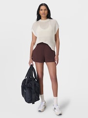 Sweaty Betty White Tides High Sleeveless 100% Cotton Jumper - Image 3 of 6