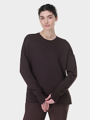 Sweaty Betty Brown After Class Longline Sweatshirt - Image 1 of 8