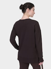 Sweaty Betty Brown After Class Longline Sweatshirt - Image 2 of 8