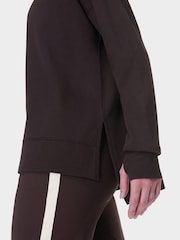 Sweaty Betty Brown After Class Longline Sweatshirt - Image 5 of 8