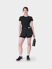 Sweaty Betty Black Get Set 2-in-1 Multi-Train Shorts - Image 1 of 7