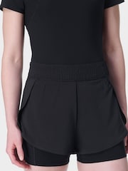 Sweaty Betty Black Get Set 2-in-1 Multi-Train Shorts - Image 2 of 7