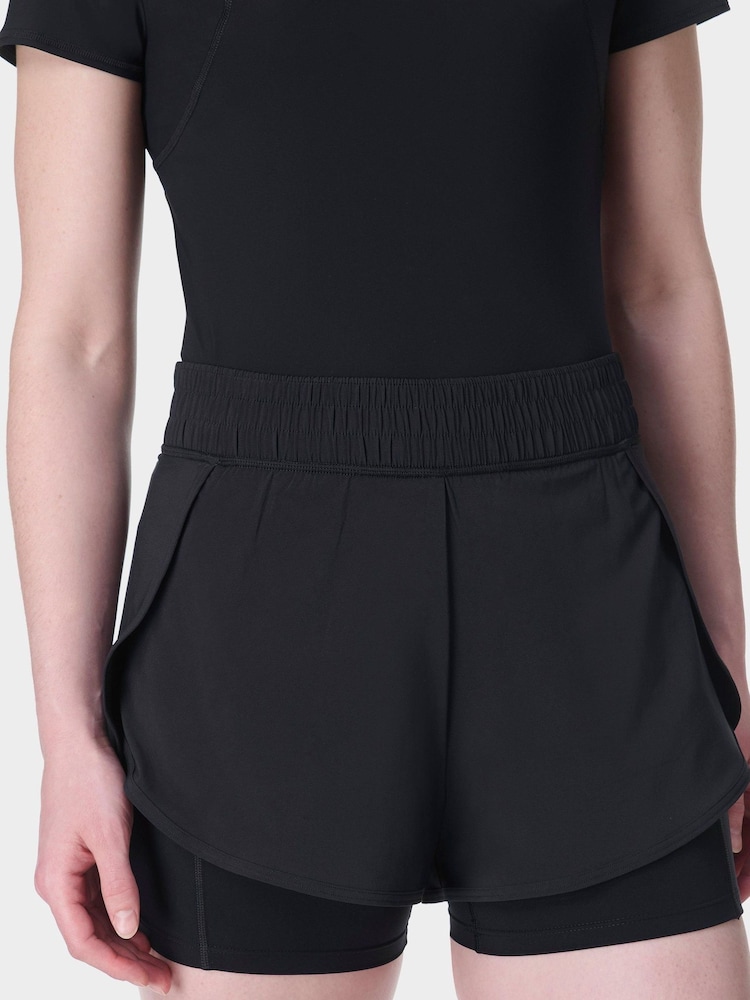Sweaty Betty Black Get Set 2-in-1 Multi-Train Shorts - Image 2 of 7