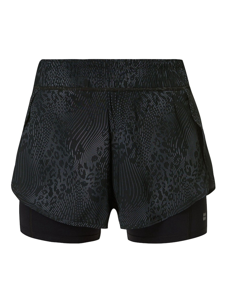 Sweaty Betty Grey Get Set 2-in-1 Multi-Train Shorts - Image 9 of 9