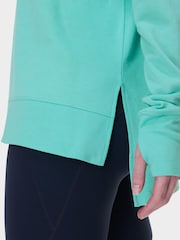 Sweaty Betty Sea Spray Blue After Class Longline Sweatshirt - Image 2 of 7