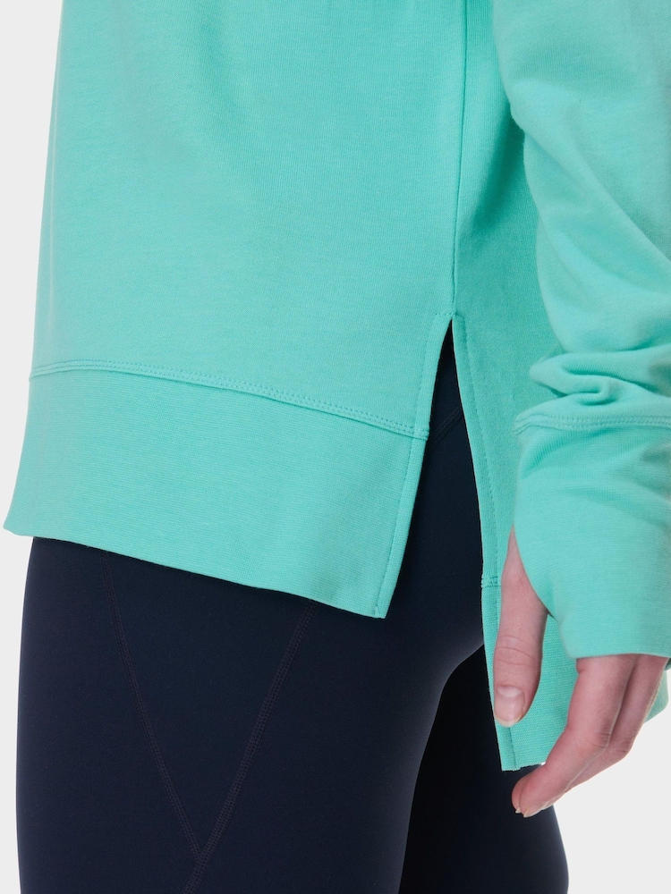 Sweaty Betty Sea Spray Blue After Class Longline Sweatshirt - Image 2 of 7