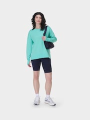 Sweaty Betty Sea Spray Blue After Class Longline Sweatshirt - Image 4 of 7
