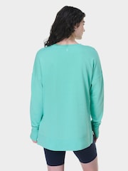 Sweaty Betty Sea Spray Blue After Class Longline Sweatshirt - Image 5 of 7
