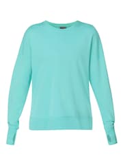 Sweaty Betty Sea Spray Blue After Class Longline Sweatshirt - Image 7 of 7