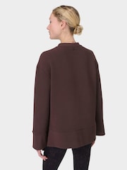 Sweaty Betty Brown Peaceful Ribbed Sweatshirt - Image 2 of 7