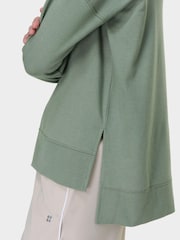 Sweaty Betty Willow Green After Class Longline Sweatshirt - Image 2 of 8