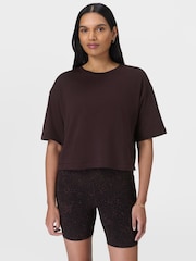 Sweaty Betty Brown After Class Short Sleeve Sweatshirt - Image 1 of 7