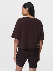 Sweaty Betty Brown After Class Short Sleeve Sweatshirt - Image 4 of 7