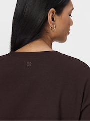 Sweaty Betty Brown After Class Short Sleeve Sweatshirt - Image 6 of 7