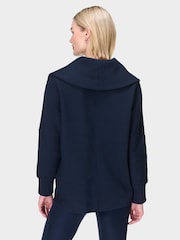 Sweaty Betty Navy Blue Marl Radiant Half Zip Sweatshirt - Image 5 of 6