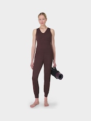 Sweaty Betty Brown Gaia V-Neck Tank - Image 3 of 7