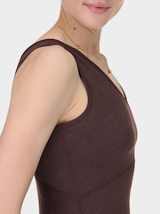 Sweaty Betty Brown Gaia V-Neck Tank - Image 5 of 7