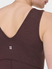 Sweaty Betty Brown Gaia V-Neck Tank - Image 6 of 7