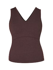 Sweaty Betty Brown Gaia V-Neck Tank - Image 7 of 7