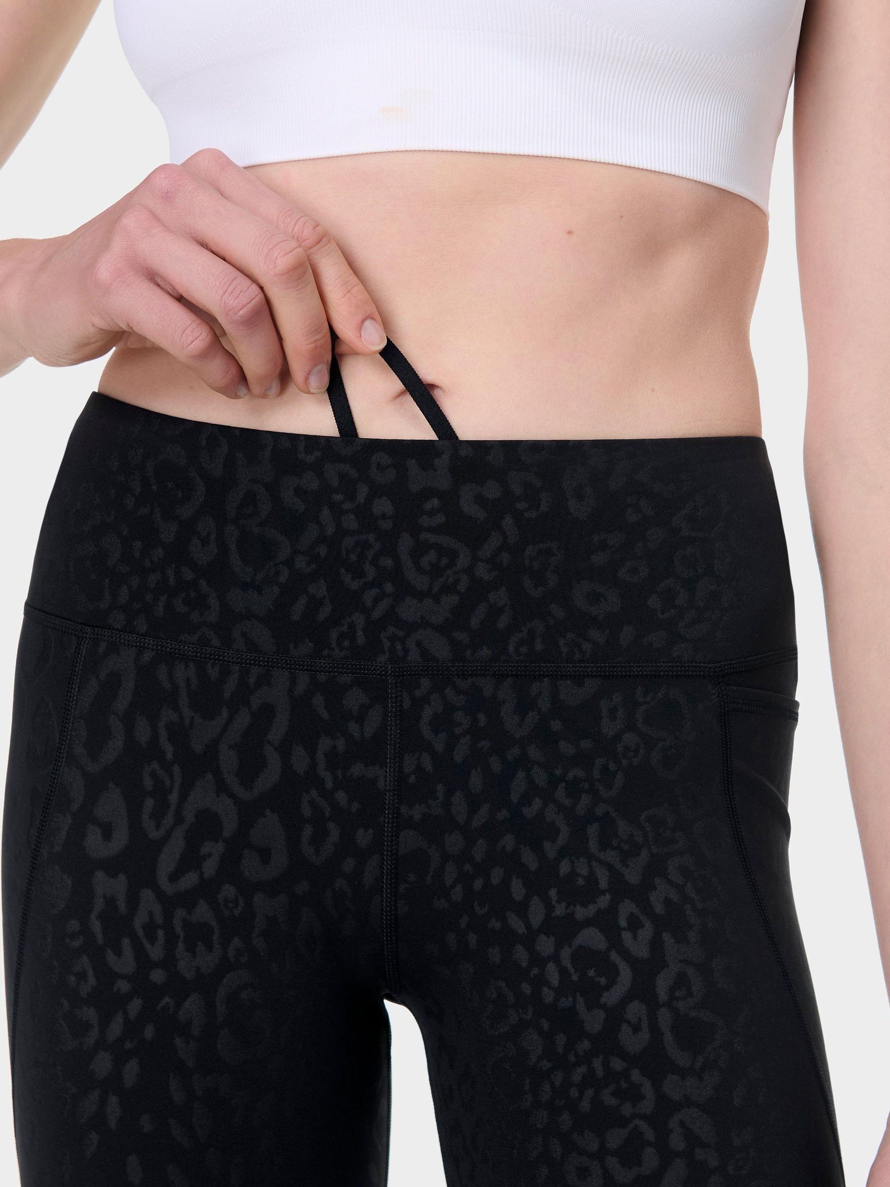 Kopen Zwart met luipaardprint in reliëf - Sweaty Betty Power