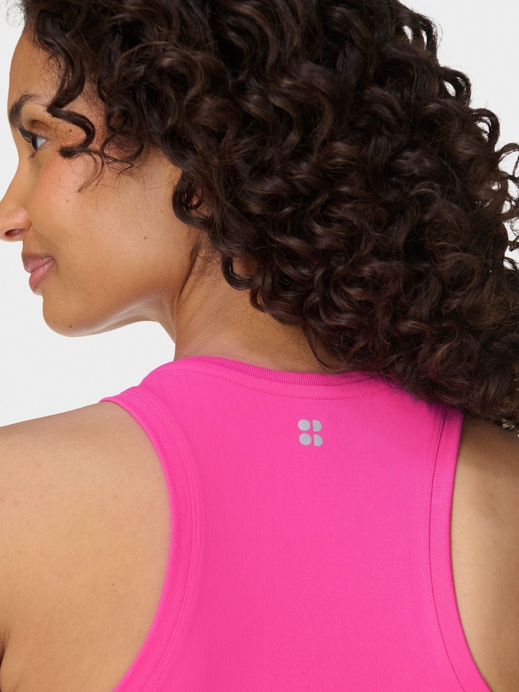 Sweaty Betty Pink Athlete Seamless Workout Tank Top - Image 5 of 7