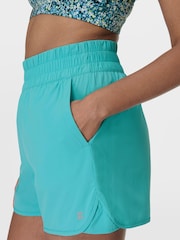 Sweaty Betty Blue 7/8 Length Power UltraSculpt High Waist 6" Shorts - Image 3 of 7