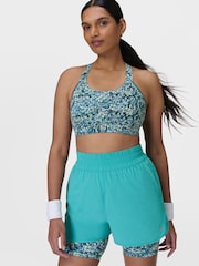 Sweaty Betty Blue 7/8 Length Power UltraSculpt High Waist 6" Shorts - Image 4 of 7