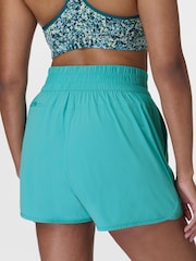 Sweaty Betty Blue 7/8 Length Power UltraSculpt High Waist 6" Shorts - Image 6 of 7
