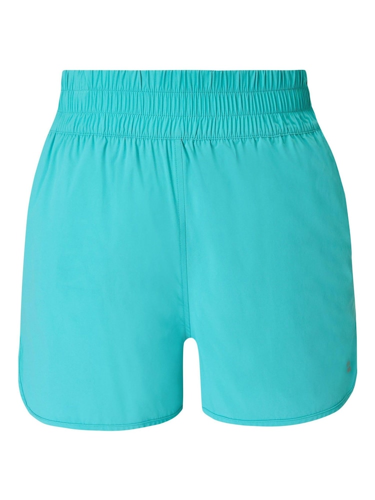 Sweaty Betty Blue 7/8 Length Power UltraSculpt High Waist 6" Shorts - Image 7 of 7