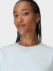 Sweaty Betty Blue Green Revive Crew Neck Sweatshirt - Image 3 of 6