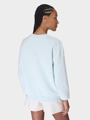 Sweaty Betty Blue Green Revive Crew Neck Sweatshirt - Image 5 of 6