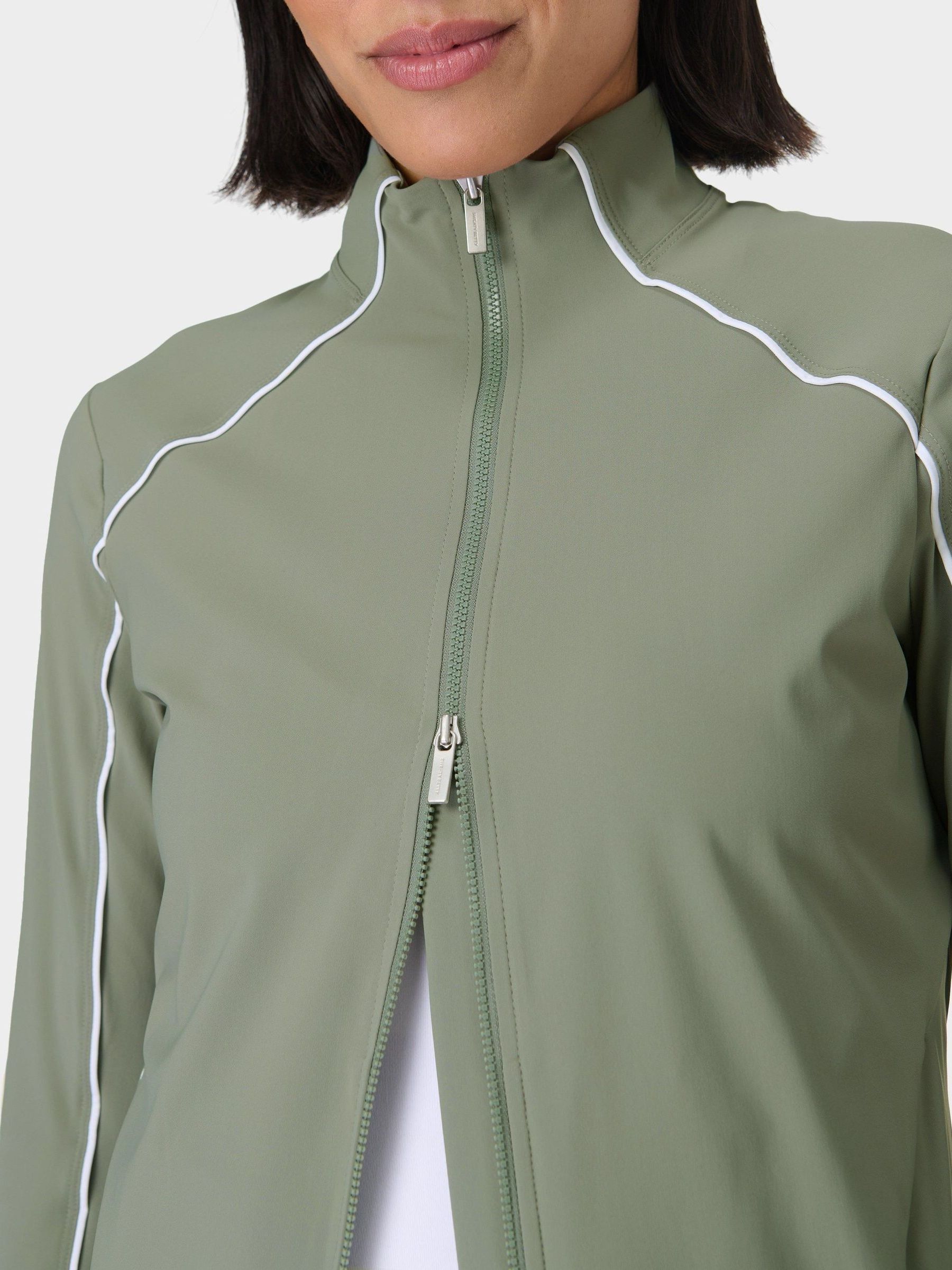 Buy Sweaty Betty Green Anytime Explorer Zip-Up Sweatshirt from
