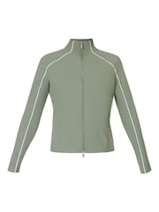 Sweaty Betty Green Anytime Explorer Zip-Up Sweat Top - Image 7 of 7