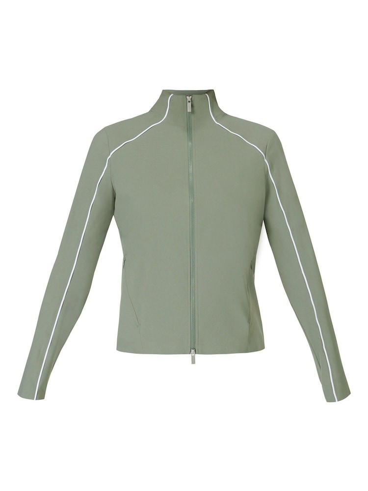 Sweaty Betty Green Anytime Explorer Zip-Up Sweat Top - Image 7 of 7