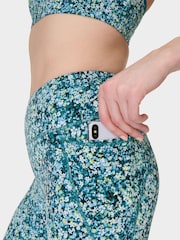Sweaty Betty Blue 7/8 Length Power Workout Leggings - Image 3 of 9