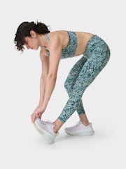 Sweaty Betty Blue 7/8 Length Power Workout Leggings - Image 4 of 9