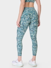 Sweaty Betty Blue 7/8 Length Power Workout Leggings - Image 6 of 9