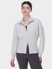 Sweaty Betty Grey After Class Zip-Up Sweatshirt - Image 1 of 6