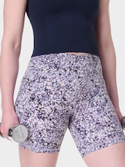 Morado - Pantalones cortos de ciclista de 6" Power de Sweaty Betty - Imagen 1 de 5