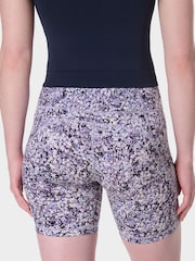 Sweaty Betty Purple Meadow Print 6" Inseam Power Workout Leggings - Image 10 of 18