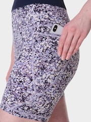 Morado - Pantalones cortos de ciclista de 6" Power de Sweaty Betty - Imagen 3 de 5