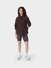 Sweaty Betty Brown Revive Longline Hoodie - Image 4 of 7