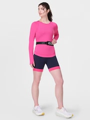 Sweaty Betty Pink Breathe Easy Long Sleeve Top - Image 3 of 7
