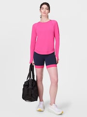 Sweaty Betty Pink Breathe Easy Long Sleeve Top - Image 4 of 7