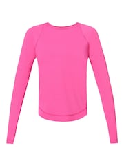 Sweaty Betty Pink Breathe Easy Long Sleeve Top - Image 7 of 7