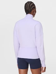 Sweaty Betty Purple After Class Zip-Up Sweatshirt - Image 2 of 7