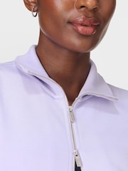 Sweaty Betty Purple After Class Zip-Up Sweatshirt - Image 6 of 7