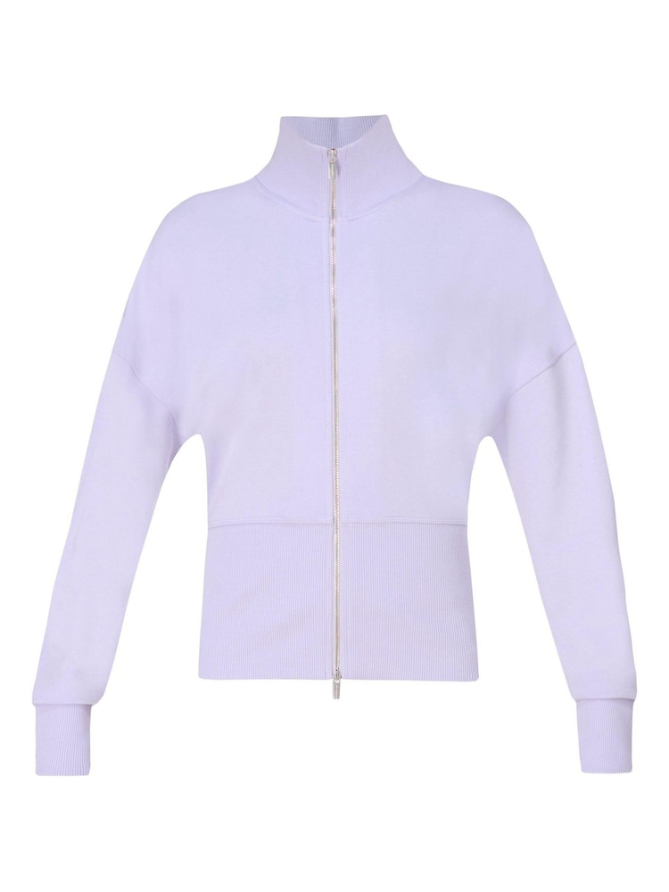 Sweaty Betty Purple After Class Zip-Up Sweatshirt - Image 7 of 7